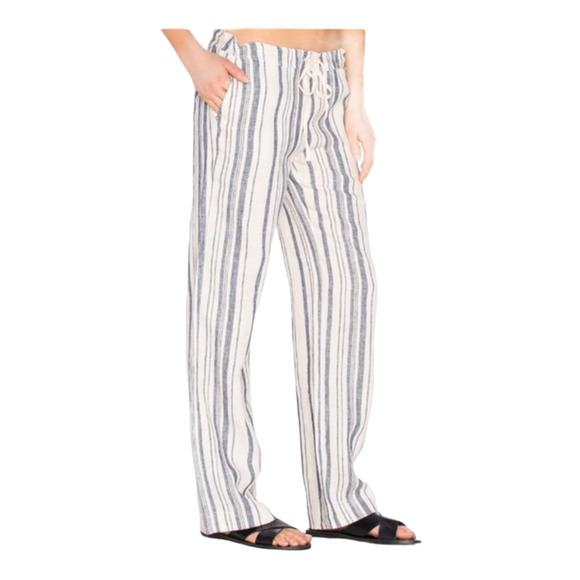 Michael Stars Pants - Michael Stars blue striped linen pants NEW